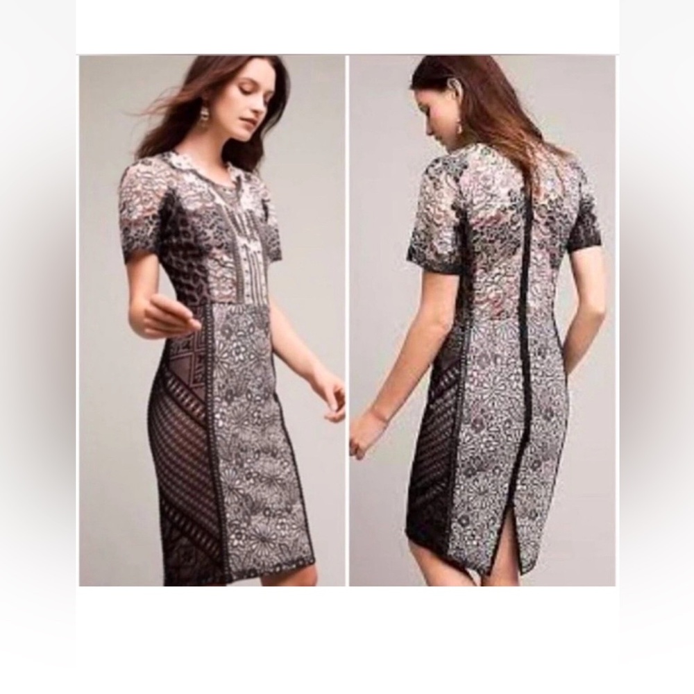 Anthropologie Byron Lars Lace Melange‎ Dress, 6